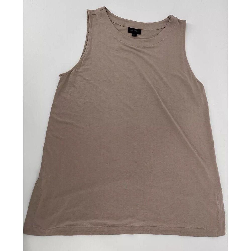 J Jill‎ Tank Top Shirt Women's Large Brown / Tan Sleeveless RN97641